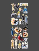Vinsmoke Sanji - one piece 2li sticker etiket seti Anime çıkartmaları -Etiket Kağıdı - 5