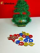 Mini Süslü Spiral Yılbaşı Ağacı 30cm - 6