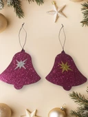 2 Lİ YILBAŞI ÇANI YILBAŞI SÜSÜ-HEDİYE PAKETİ SÜSÜ thumbnail 1