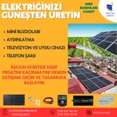 MİNİ BUZDOLABI BAĞ EVİ SOLAR ENERJİ PAKETİ - 1