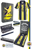 Fenerbahçe Orijinal Lisanslı 100. Yıl Forma Uçlu Kalem + Bileklik Set Hediyelik Ahşap Kutulu - 1