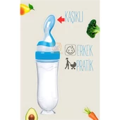 ModaCar Kaşıklı Mama Silikon Biberon ERKEK Bebek Besleyici - 1