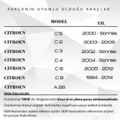 Peugeot , Citroen için 3 Tuşlu ,  Uzaktan Kumanda Anahtar Düğmesi Kabı - 3