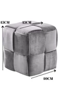 CARBONE Desin Puf Bench ,puffy ,makyaj Taburesi ,ayak Ucu Puf ,tabure thumbnail 2
