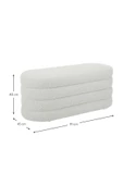 CARBONE DESİN Relax Teddy Bench, PUF, ayak ucu , bench thumbnail 2