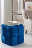 CARBONE DESİN Puf Bench ,Puffy ,Makyaj taburesi ,Ayak Ucu Puf ,Tabure - 1