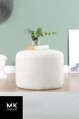 CARBONE DESİN Puf Bench ,Puffy ,Puf Tedy Kumas ,Ayak Ucu Puf ,Ayak - 1