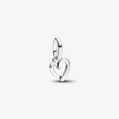 Pandora ME El Yapımı Kalp Mini Sallantılı Charm 793048C00 - 1