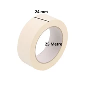 2 Adet Maskeleme Bandı Boya Bandı 24mm X 25m  Kağıt Bant - 2