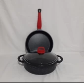 Gülsan 3 Parça Döküm Granit Set 26Cm - 3