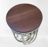 Zigon Sehpa MODEL 90516 CNC Metal Kesim Osmanlı Desen Ceviz Renk El yapım thumbnail 9