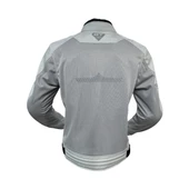 Forte Gt 1054 White Stone 7 Parça Full Korumalı Yazlık Motosiklet Montu 2XL Beden Beyaz - 2