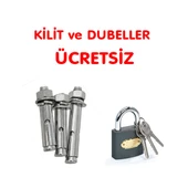 Kişisel Park Bariyeri Ankara Kişisel Otopark Bariyeri Kilitli Yatar Bariyer (10 ADET) Siyah - 3