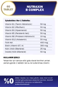 Nutraxin B Complex Vitamin 60 Tablet B1, B2, B3, B5, B6, B12 thumbnail 2