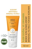Incia %100 Doğal Bebek Güneş Kremi-leke Karşıtı Mineral Filtreli Yüksek Koruma 50spf Uva Uvb 50ml - 1