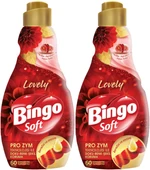 Bingo Soft Çamaşır Yumuşatıcı Konsantre 1440ML Lovely (2 Li Set) - 1
