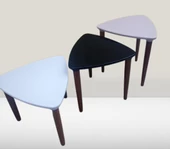 Zigon Sehpa MODEL 90517 Konik Ayak Üçgen Tabla Üç Renk Kutuda Sevk El Yapım - 1