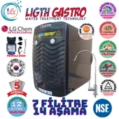 LİGHT GASTRO PLUS SİYAH POMPALI 12 LİTRE 7 FİLTRE 14 AŞAMA SU ARITMA CİHAZI thumbnail 1
