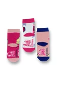 Barbie Lisanslı Kız Çocuk 3 Çift Soket Çorap 22595 - 2