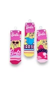 Barbie Lisanslı Kız Çocuk 3 Çift Havlu Soket Çorap 22604 - 3
