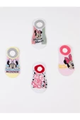 Minnie Mouse Lisanslı Çocuk 4 Çift Sneakers Çorap 19826 - 1