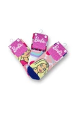 Barbie Lisanslı Kız Çocuk 3 Çift Soket Çorap 22595 - 3