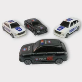 Çek Bırak TOGG Polis Arabası - 4lü Set - 4