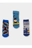 Batman Lisanslı Erkek Çocuk 3 Çift Havlu Soket Çorap 20486 - 1