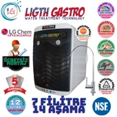 LİGHT GASTRO PLUS SİYAH BEYAZ MONTAJ DAHİL 12 LİTRE 7 FİLTRE 14 AŞAMA SU ARITMA CİHAZI thumbnail 1