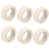 6 Adet Maskeleme Bandı Boya Bandı 24mm X 25m  Kağıt Bant - 1
