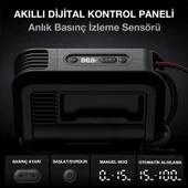 NOCO AIR20 12Volt Akü Bağlantı Maşalı 100 PSI Ayarlanabilir Dijital Basınç Göstergeli Profesyonel Lastik Şişirme Pompası thumbnail 6