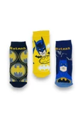 Batman Lisanslı Erkek Çocuk 3 Çift Havlu Soket Çorap 21582 - 1