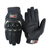 Forte GT 10 PRO Korumalı Yazlık Uzun Parmaklı Motosiklet Eldiveni Siyah L Beden - 1
