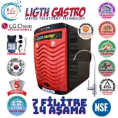 LİGHT GASTRO PLUS KIRMIZI SİYAH POMPALI 12 LİTRE 7 FİLTRE 14 AŞAMA SU ARITMA CİHAZI thumbnail 1