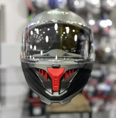 Sway 865 Space Full Face Güneş Gözlüklü Kapalı Motosiklet Kaskı XL Beden Black Red thumbnail 4