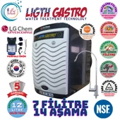 LİGHT GASTRO PLUS BEYAZ SİYAH POMPALI 12 LİTRE 7 FİLTRE 14 AŞAMA SU ARITMA CİHAZI thumbnail 1