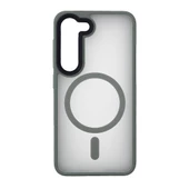 Samsung S23 Solis MagSafe Kılıf - Gri  Gri - 1