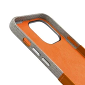 Iphone 12 Elega Deri Kılıf - Turuncu Turuncu - 5