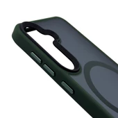 Samsung S24+ Plus Solis MagSafe Kılıf - Yeşil  Yeşil - 2