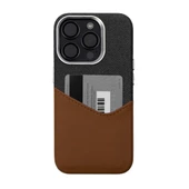 Iphone 12 Pro Elega Deri Kılıf - Kahverengi Kahverengi - 2