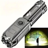 Valkyrie Şarjlı Ultra Güç El Feneri  Zoom 3 Mod Type-C Uzun Kullanım Suya Dayanıklı - 1