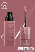 MAYBELLİNE NEW YORK SUPER STAY VİNYL INK UZUN SÜRE KALICI LİKİT PARLAK RUJ 110 AWESTRUCK - 2