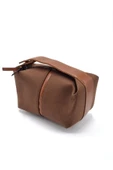 Kadın Kahve Kanvas Archi El Çantası Mini Bag - 1