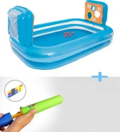 Su Pompasıyla-Bestway 54170 Şişme Şut Oyunu Havuzu ve Topları - 2