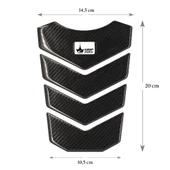 Grippatch Aprilla, KTM, Kawasaki, Suzuki ile Uyumlu Universal 6D Karbon Tank Pad GC02 - 2
