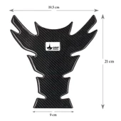 Grippatch Aprilla, KTM, Kawasaki, Suzuki ile Uyumlu Universal 6D Karbon Tank Pad GC03 - 8