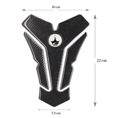 Grippatch Yamaha, BMW, Honda ile Uyumlu Universal 6D Karbon Tank Pad GC09 - 1