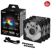 ASUS TUF TR120 120MM REVERSE 3IN1 SIYAH KASA FANI - 1