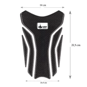Grippatch Aprilla, KTM, Kawasaki, Suzuki ile Uyumlu Universal 6D Karbon Tank Pad GC07 - 2