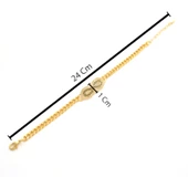 Çelik Bileklik Altın kaplama Kadın Figaro Sonsuzluk Model BLK-1062 thumbnail 3